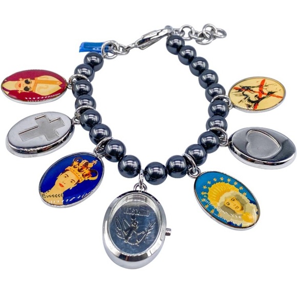 Vintage Moschino Charm Bracelet- Time 4 Holy - Picture 1 of 10